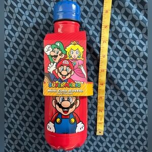 NWT Nintendo Super Mario Red Mini Metal Water 💧 Bottle